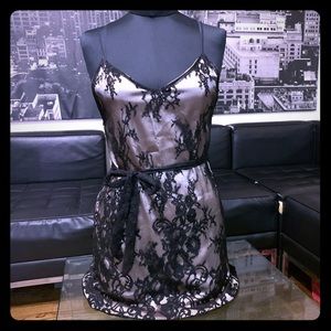 Black/nude  lace dress